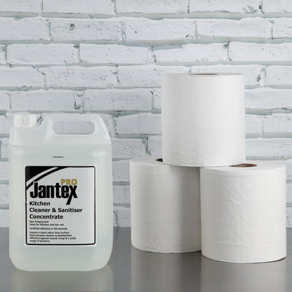 DL920 Jantex centrefeed 2-laags handdoekrollen wit 120m (6 stuks)