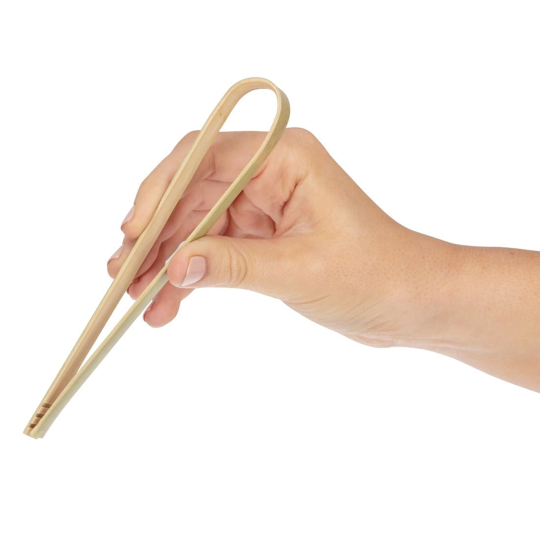 DK391 Fiesta Compostable biologisch afbreekbare bamboe tangen 16cm (50 stuks)