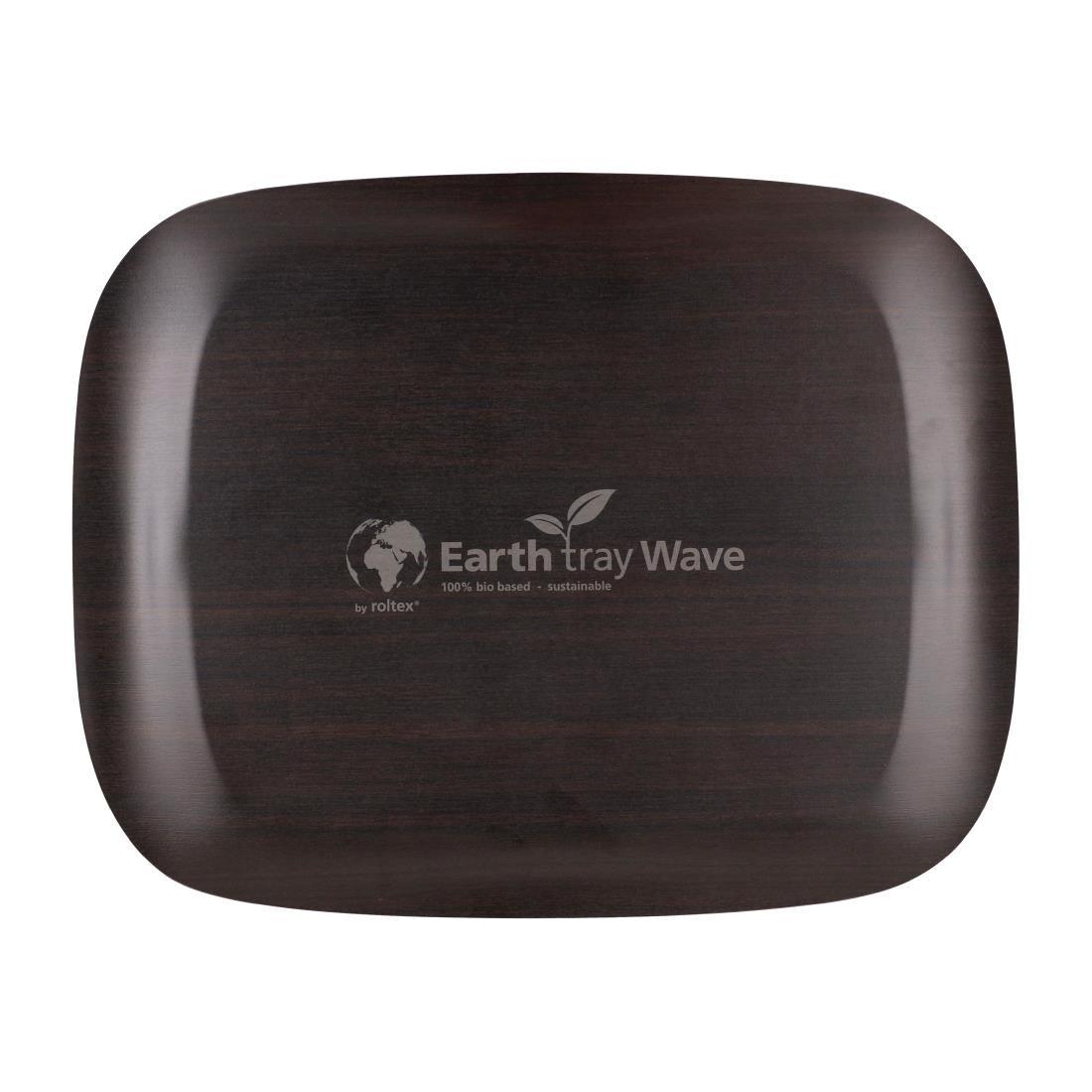 DS030 Roltex Wave dienblad donker houtnerf 46x36cm