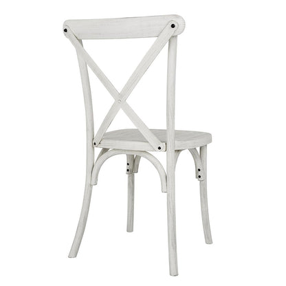 HW280 Bolero Manhattan Kruisrugleuning Resin Stoelen Limewash (4 stuks)