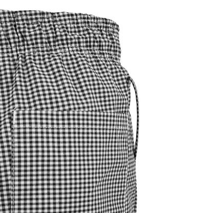 A026T-XS Whites Easyfit Teflon unisex koksbroek met kleine ruit zwart-wit XS