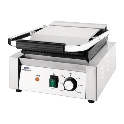 DA396 Nisbets Essentials contactgrill groef/glad 36 x 31cm 1800W