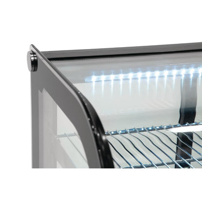 GP292 Polar G-Series Energiezuinige Aanrecht Voedsel Display Koelkast Zwart 120Ltr