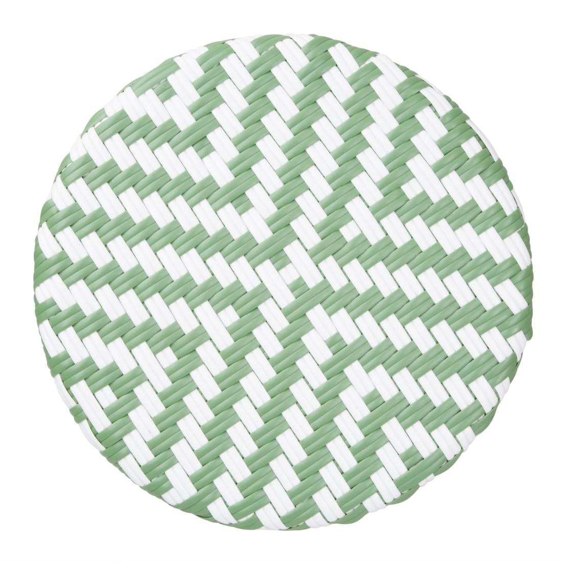 HZ142 Bolero Parijse Stijl PE Rattan Barkrukken Licht Groen (2 Stuks)