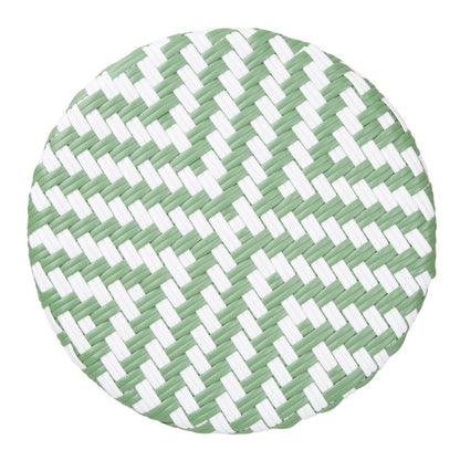 HZ142 Bolero Parijse Stijl PE Rattan Barkrukken Licht Groen (2 Stuks)