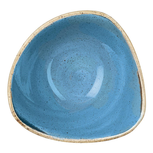 DF779 Churchill Stonecast Cornflower Blue Driehoekige Kom 18.5cm (12 stuks)