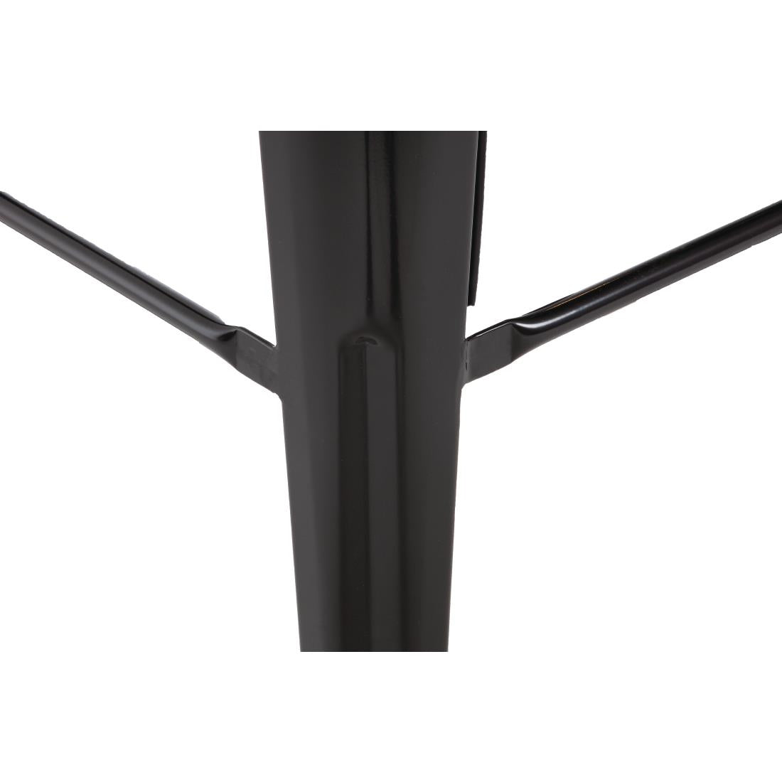 DL881 Bolero Bistro gegalvaniseerd stalen barkruk zwart (4 stuks)