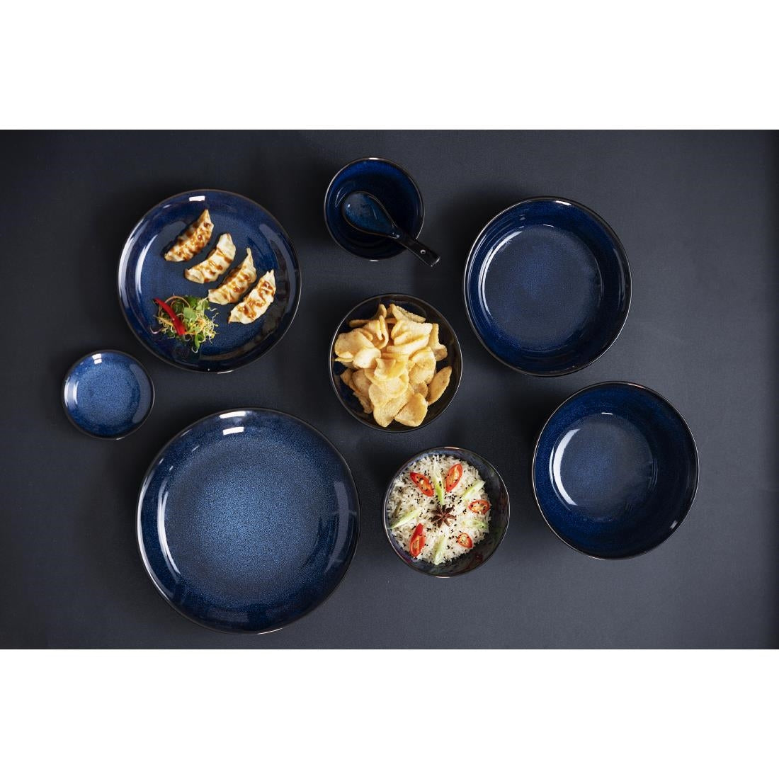 DZ777 Olympia Luna Midnight Blue Dipschaaltjes 100 mm (12 stuks)