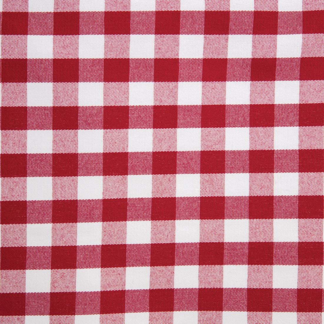 HB581 Mitre Comfort Gingham tafelkleed rood-wit 89x89cm