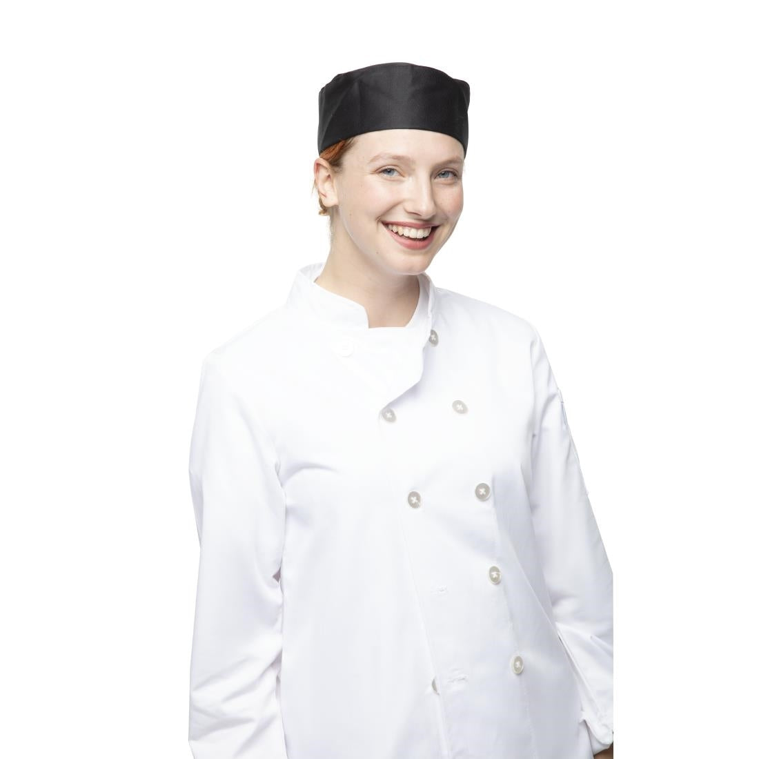 A206-XL Whites unisex polykatoen skullcap zwart XL