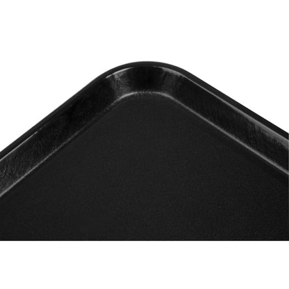 DS516 Cambro epictread glasvezel rechthoekig antislip dienblad zwart 350mm