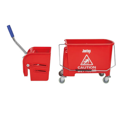 DL912 Jantex Kentucky dweilkar met wringer rood 20Ltr