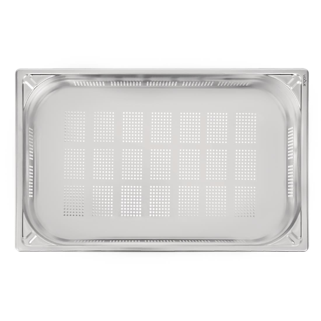 DW462 Vogue RVS geperforeerde GN 1/1 bak 100mm