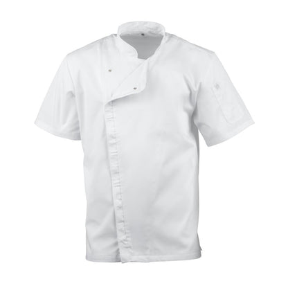 BB669-M Chef Works Cannes Koksbuis Met Korte Mouwen, Maat M