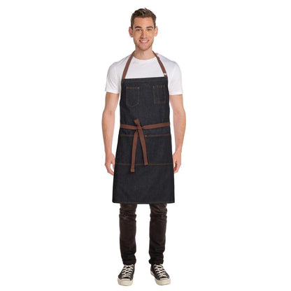 B720 Chef Works Urban Memphis halterschort zwart