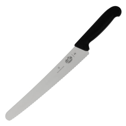 C663 Victorinox Fibrox gekarteld bakkersmes 25,5cm
