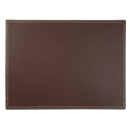 CE298 Olympia kunstlederen placemat bruin 40x30cm