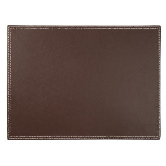 CE298 Olympia kunstlederen placemat bruin 40x30cm