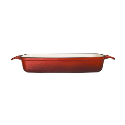 GH320 Vogue rechthoekige gietijzeren ovenschaal rood 2,8Ltr