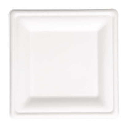 FC520 Fiesta Compostable composteerbare bagasse borden vierkant 261mm (50 stuks)