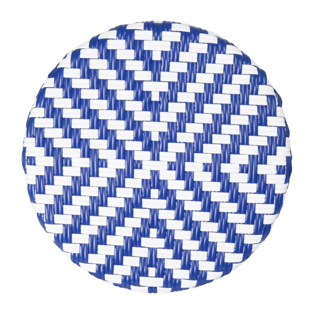 HZ145 Bolero Parijse Stijl PE Rattan Barkrukken Blauw (2 stuks)