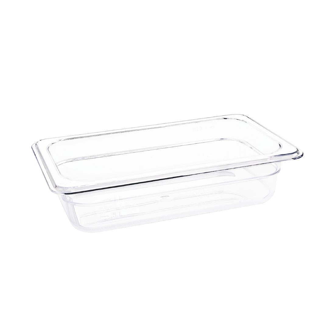 U236 Vogue polycarbonaat bak transparant GN 1/4 65mm