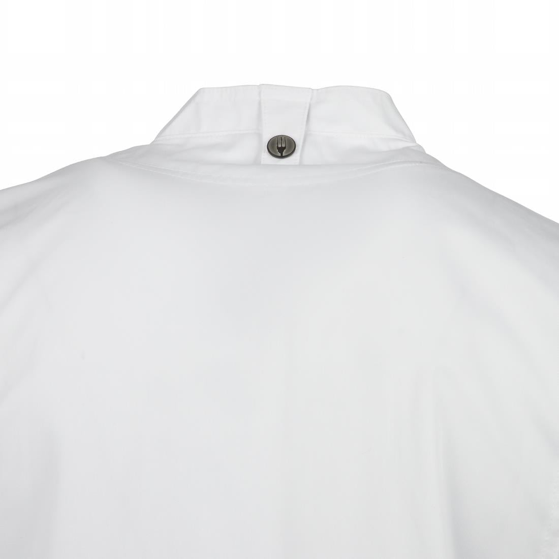 B471-XL Chef Works Springfield unisex koksbuis met rits wit XL