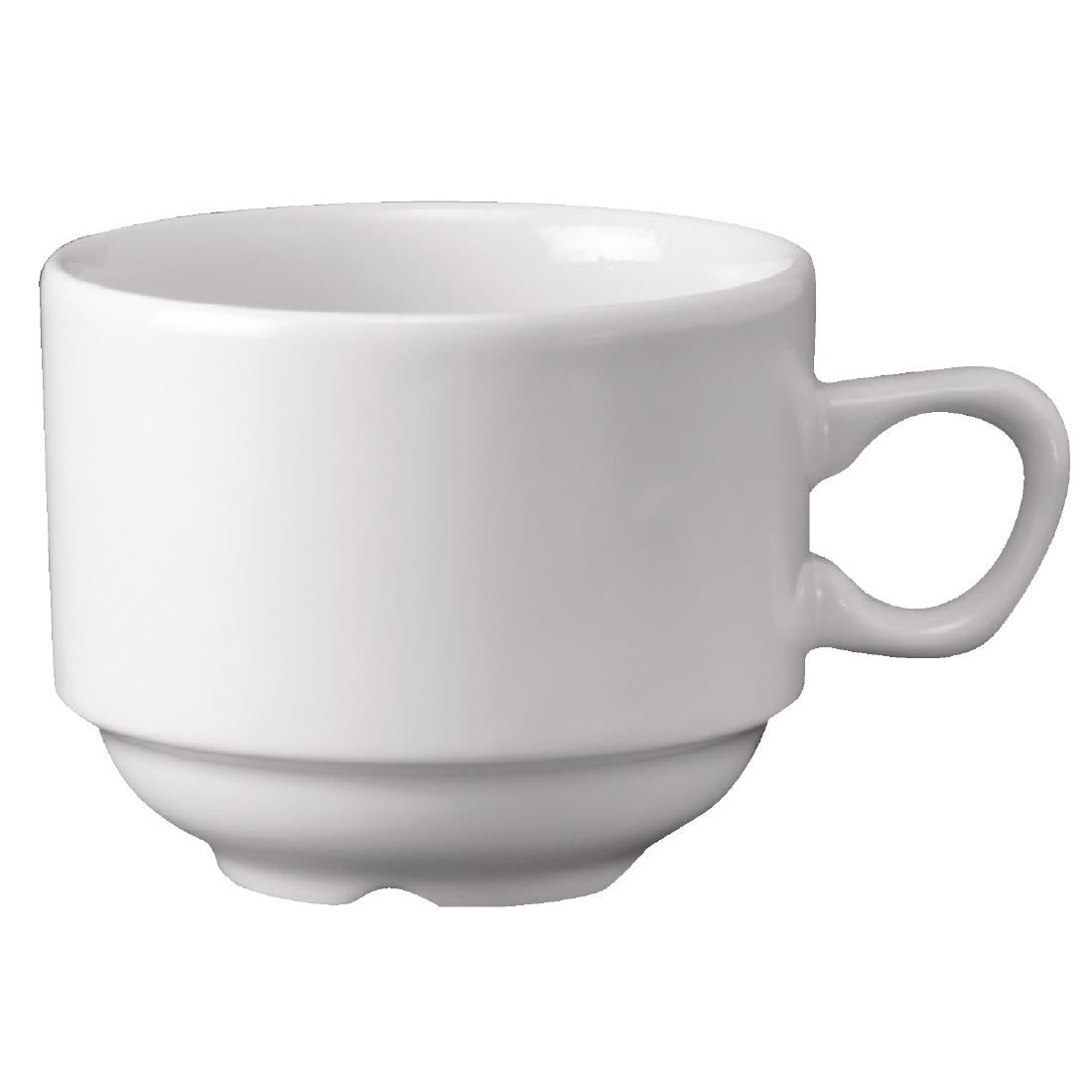 P271 Churchill Whiteware Nova stapelbare theekopjes 212ml (24 stuks)
