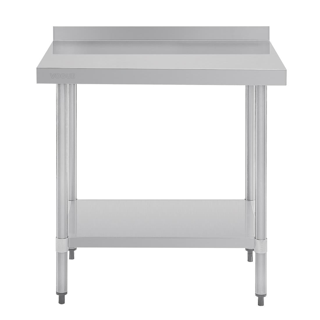 GJ506 Vogue RVS werktafel met achteropstand 90x90x70cm