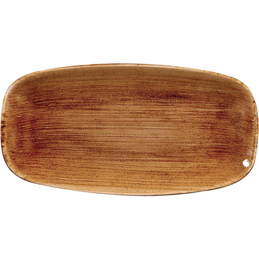 DR668 Churchill Stonecast Patina Vintage Copper Chefs Ovaal Bord 29.8 x 15.2cm (12 stuks)