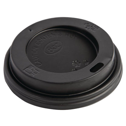 CW715 Fiesta Recyclable deksel zwart voor Fiesta Recyclable 225ml koffiebekers (50 stuks)