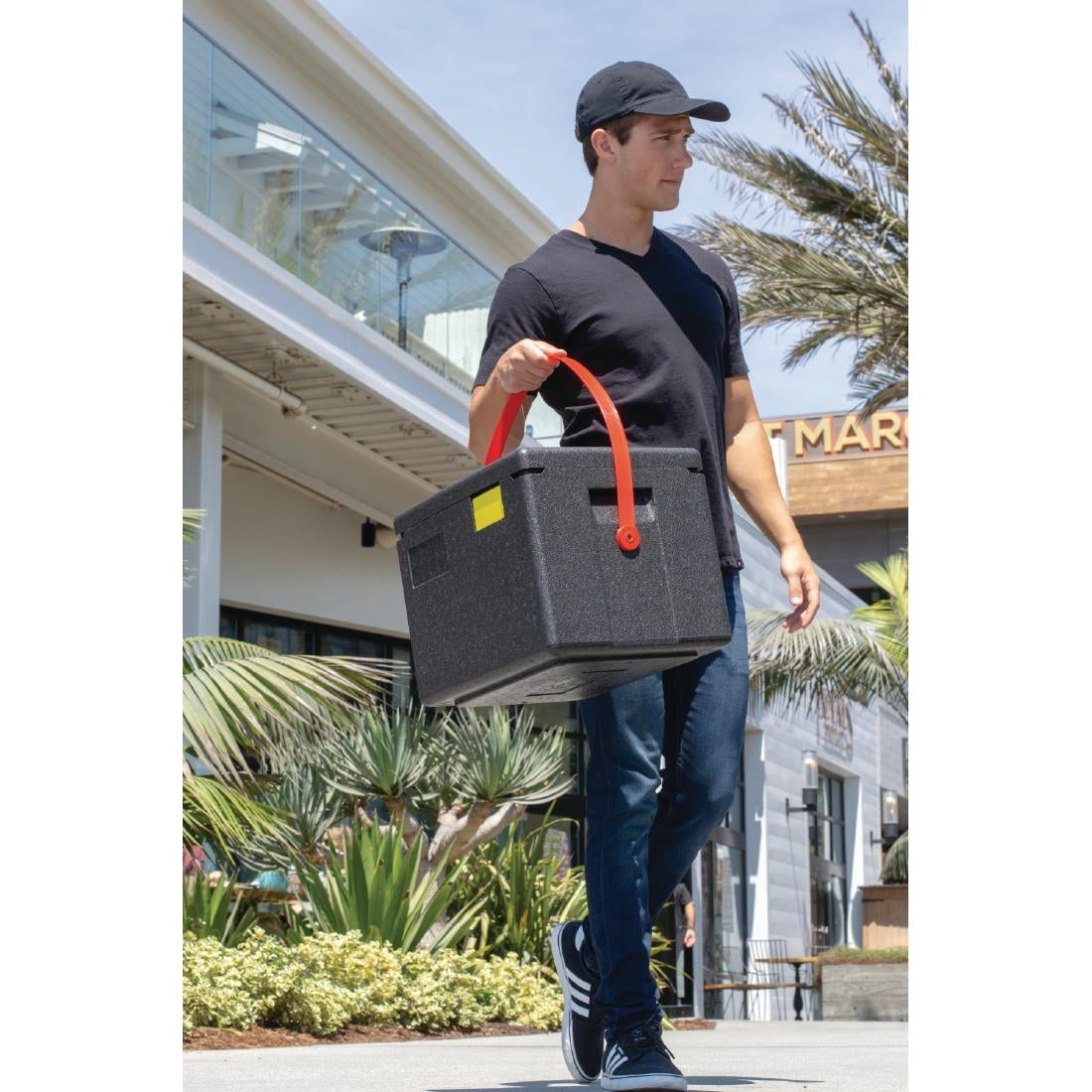 FB120 Cambro EPP GoBox Geïsoleerde Voedseldrager Met Riempje 1/2 Gn