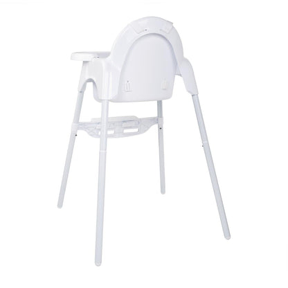 CY599 Bolero RVS & polypropyleen kinderstoel wit