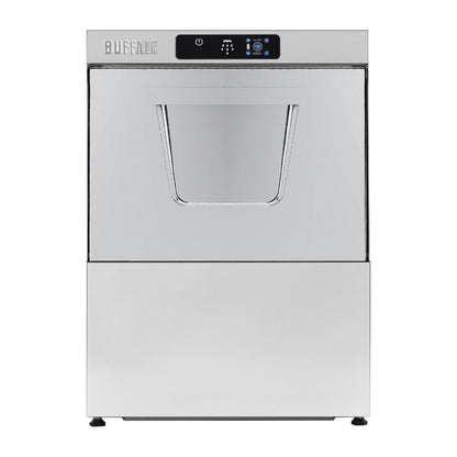 HC519 Buffalo Digitale Onderbouw Vaatwasser Met Afvoerpomp 500mm Mand 5.5Kw Enkelvoudige Fase
