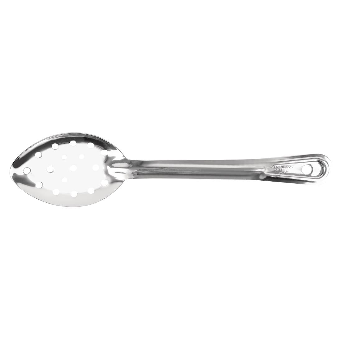J631 Vogue geperforeerde RVS serveerlepel 28cm