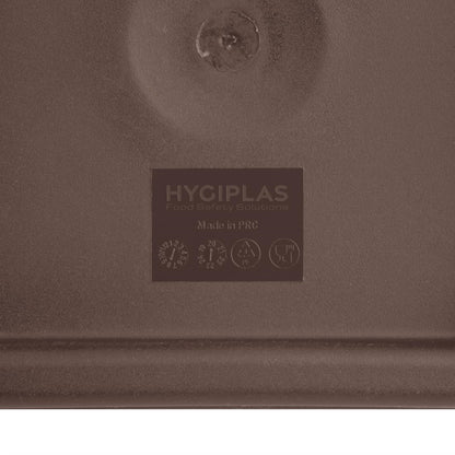 FX140 Hygiplas vierkante deksel voor vershouddozen, bruin, klein