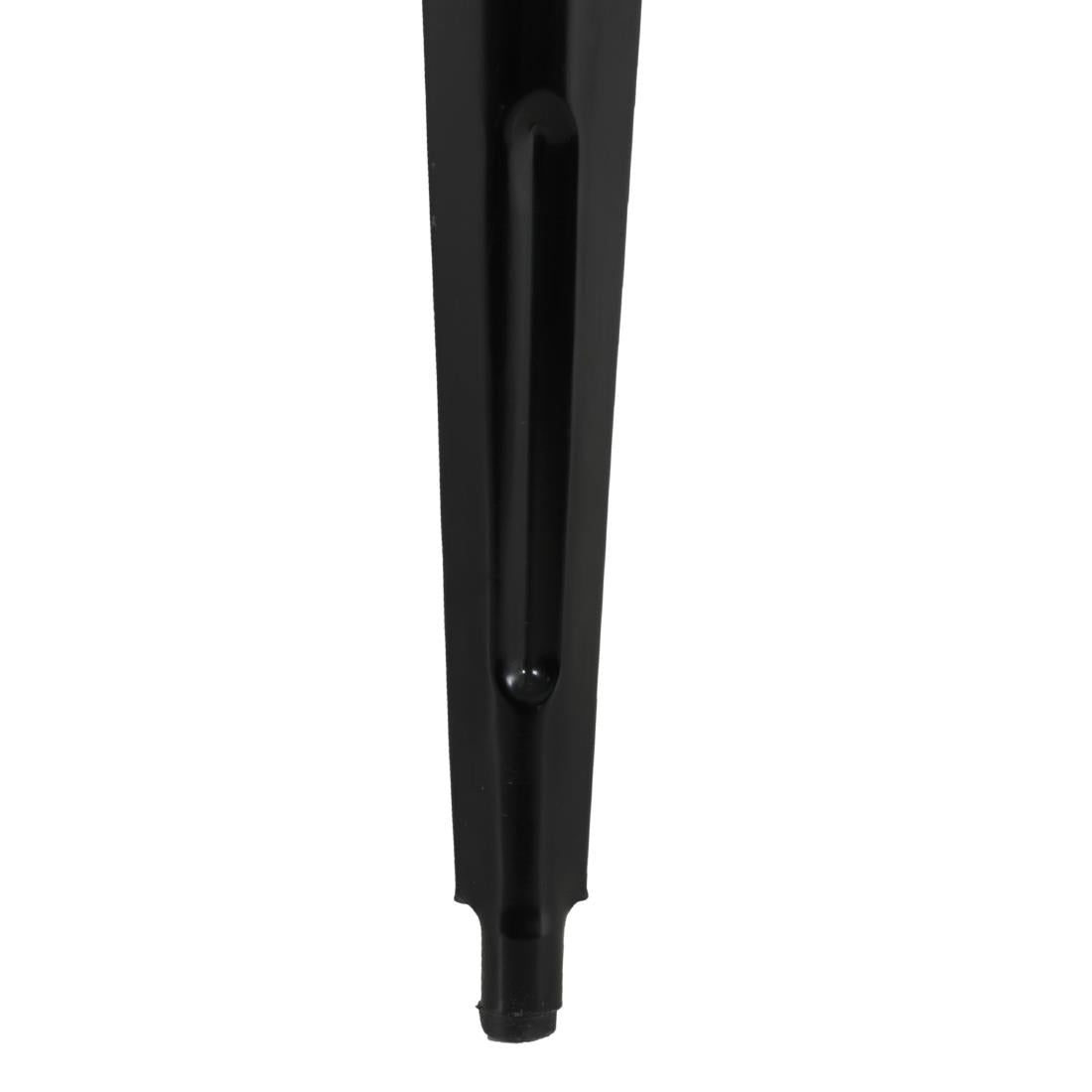HZ808 Bolero Bistro Eettafel Mangohouten Blad Zwarte Poot 1450mm
