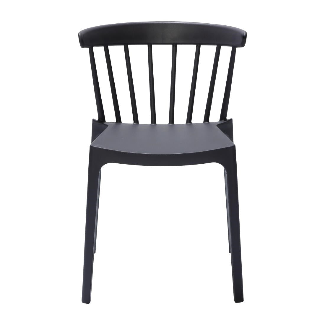 FT972 Windson polypropyleen stoelen antraciet (4 stuks)