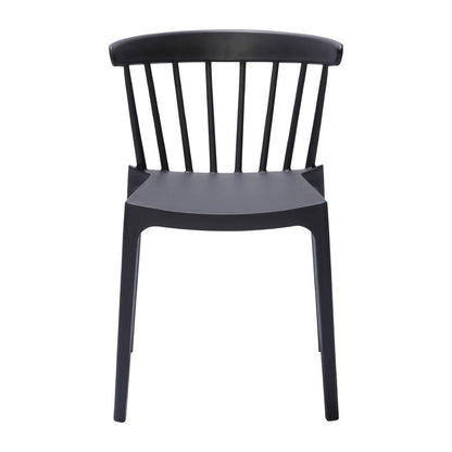 FT972 Windson polypropyleen stoelen antraciet (4 stuks)