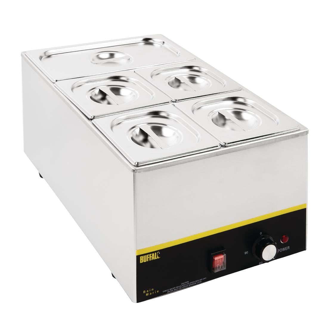 SA246 Vogue RVS Gastronorm Bakken Set 1/3 en 4 x 1/6 Met Deksels