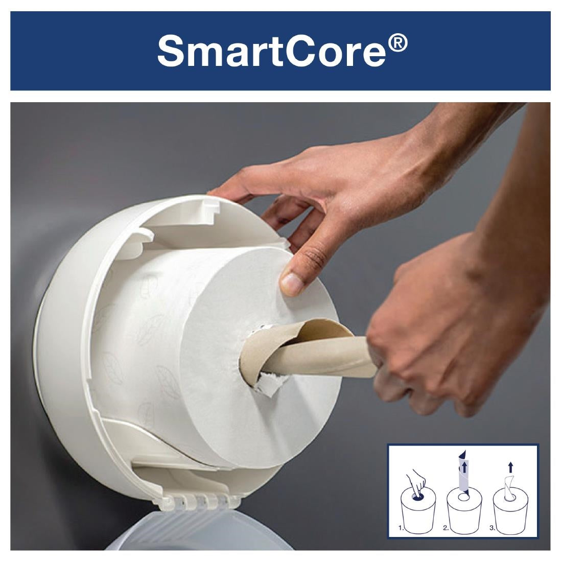 FA701 Tork Smart One Mini Toiletroldispenser Wit