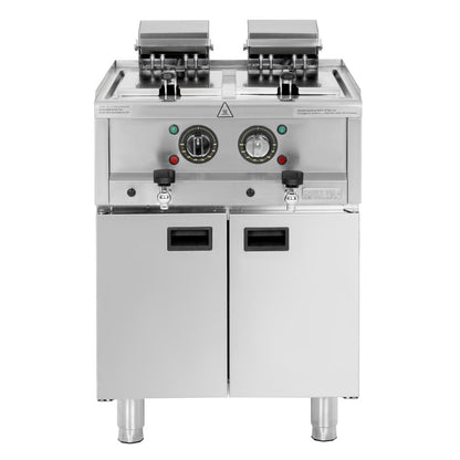 SA782 Buffalo 600 Serie Vrijstaande Elektrische Friteuse Met Dubbele Tank 2X 8Ltr