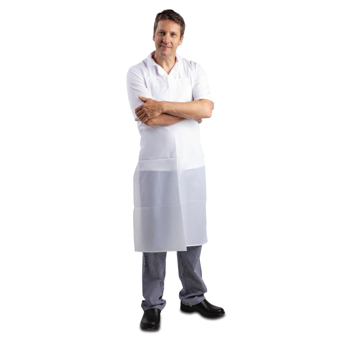 A897 Whites waterdicht schort wit