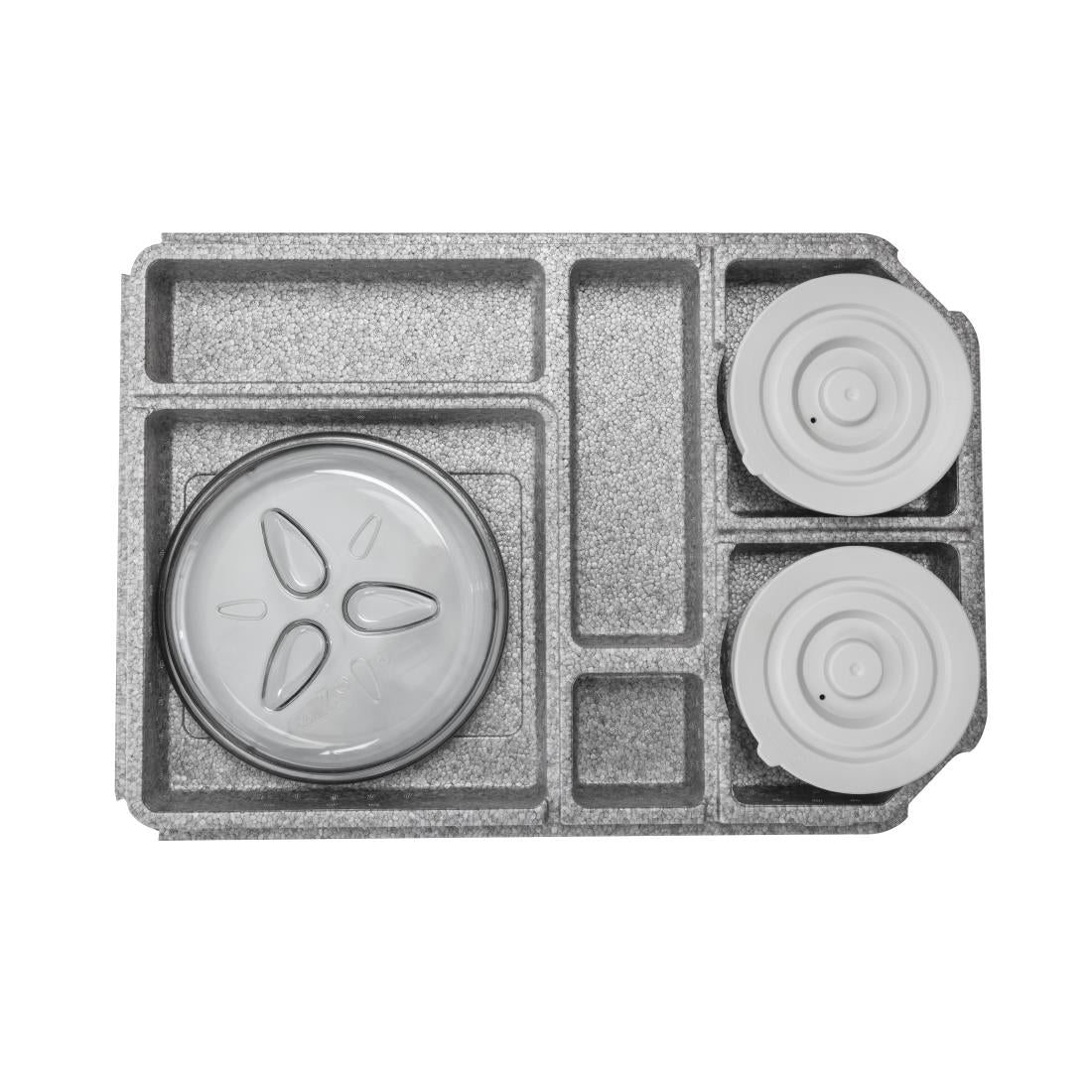CW811 Cambro Tablotherm GoBox maaltijdbezorgingssysteem met servies