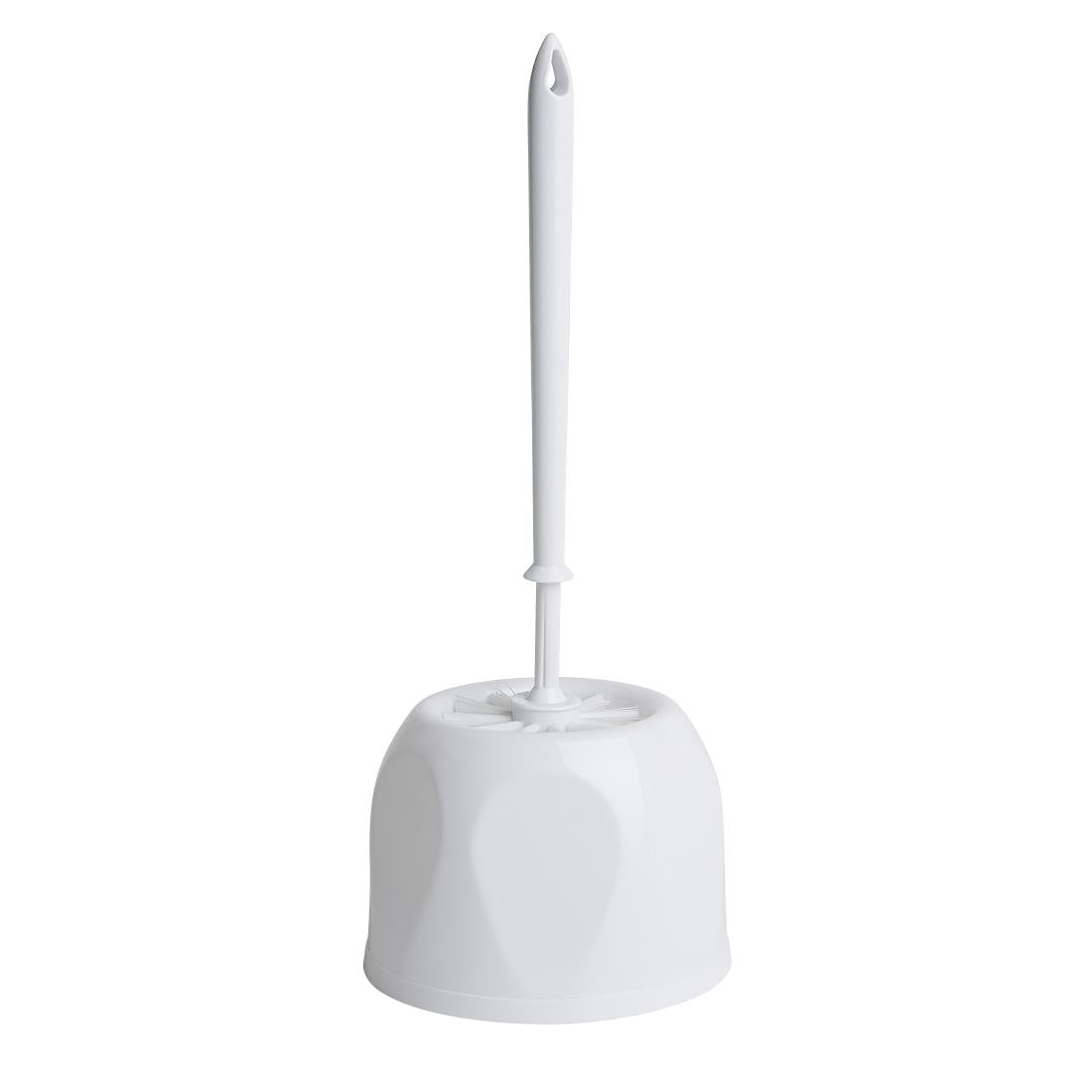 HY187 Nisbets Essentials Ronde Toiletborstel & Houder - Wit
