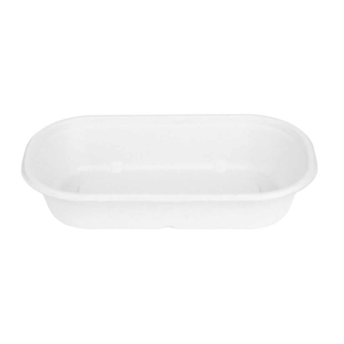 HW627 Fiesta Composteerbare Bagasse Ovale Containers 850ml (100 stuks)