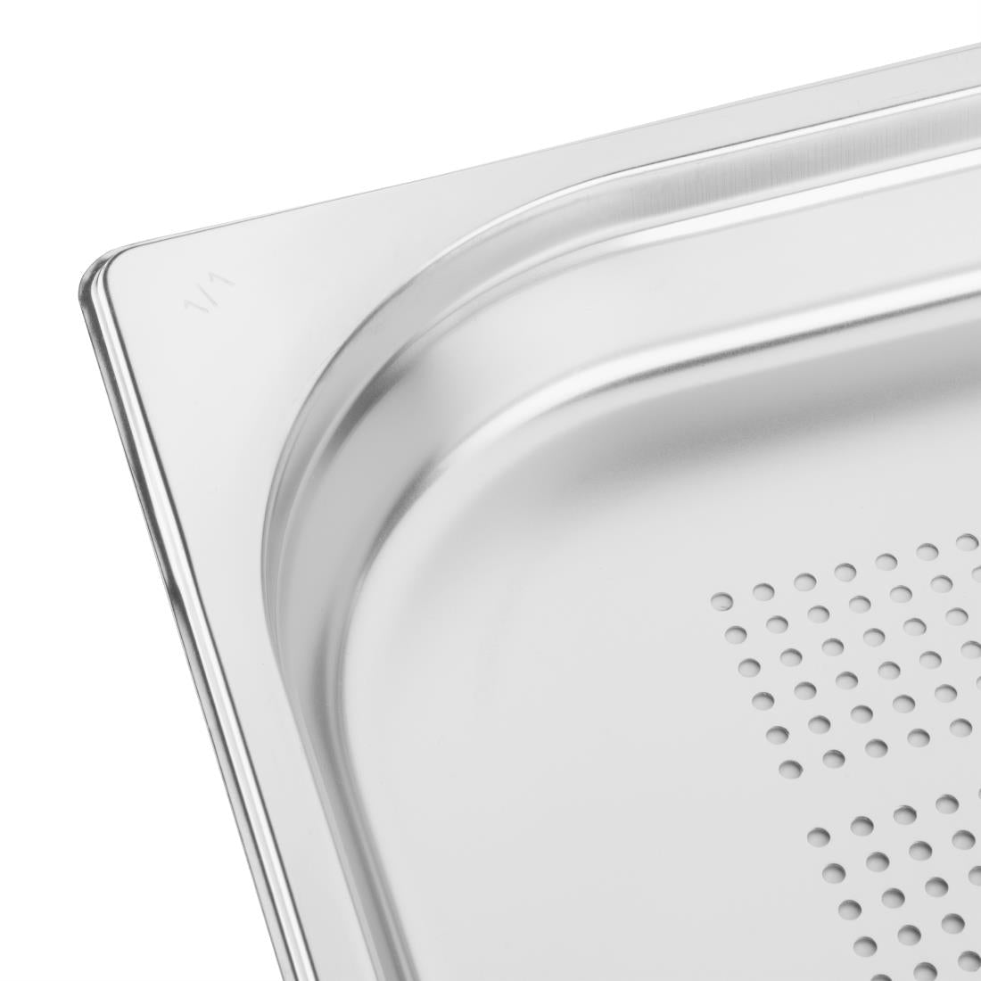 K839 Vogue roestvrijstalen geperforeerde 1/1 gastronormbak 40mm