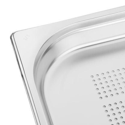 K839 Vogue roestvrijstalen geperforeerde 1/1 gastronormbak 40mm