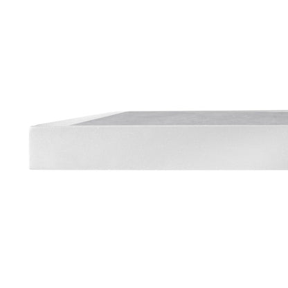 FU514 Bolero Tafelblad Van Gehard Glas Met Lichtgrijs Steeneffect En Witte Rand 700 mm Voor Buiten