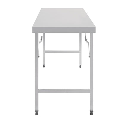 CB906 Vogue inklapbare RVS werktafel 180cm